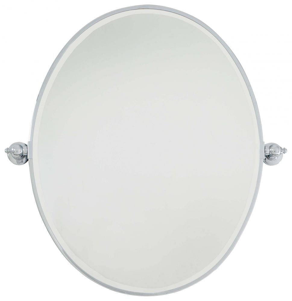 LARGE OVAL MIRROR - BEVELED