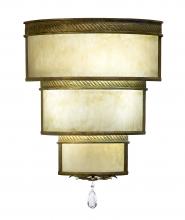 2nd Avenue Designs White 117540 - 18" Wide Rope Trimmed Cilindro Wall Sconce