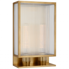 Visual Comfort and Co. Signature Collection BBL 2187SB-CRB - York 16" Double Box Outdoor Sconce