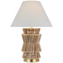 Visual Comfort and Co. Signature Collection CHA 8015NAB/AB-L - Antigua 30" Layered Table Lamp