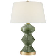 Visual Comfort and Co. Signature Collection CHA 8666SHK-L - Weller Zig-Zag Table Lamp