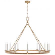 Visual Comfort and Co. Signature Collection CHC 5874AB/NRT - Darlana XL Wrapped Ring Chandelier
