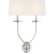 Visual Comfort and Co. Signature Collection CHD 1612PN-L - Symmetric Twist Double Sconce