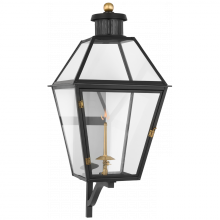 Visual Comfort and Co. Signature Collection CHO 2456BLK-CG - Stratford Large Bracketed Gas Wall Lantern