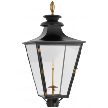 Visual Comfort and Co. Signature Collection CHO 7430BLK-CG - Albermarle Gas Post Light