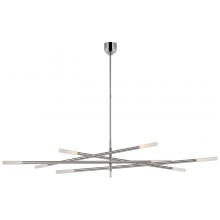  KW 5595PN-EC - Rousseau Oversized Eight Light Articulating Chandelier