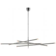  KW 5595PN-ECG - Rousseau Oversized Eight Light Articulating Chandelier