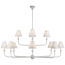 Visual Comfort and Co. Signature Collection TOB 5453PW-L - Piaf Grande Two-Tier Chandelier