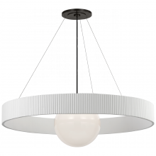 Visual Comfort and Co. Signature Collection WS 5001BZ/WHT-WG - Arena 42" Ring and Globe Chandelier