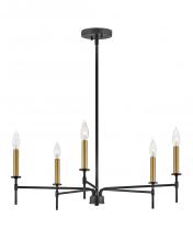 Lark by Hinkley 83075BK - Medium Single Tier Chandelier