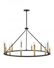 Lark by Hinkley 83159BK - Large Single Tier Chandelier