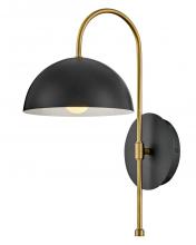 Lark by Hinkley 83300BK - Medium Single Light Sconce