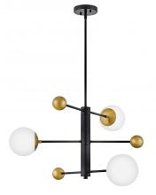 Lark by Hinkley 83573BK - Medium Adjustable Multi Tier Chandelier