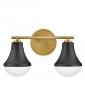 Lark by Hinkley 85512BK - Small Two Light Vanity