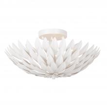 Crystorama 505-MT - Broche 4 Light Matte White Semi Flush Mount