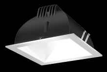 RAB Lighting NDLED6SD-80YNHC-W-S - RECESSED DOWNLIGHTS 20 LUMENS NDLED6SD 6 INCH SQUARE UNIVERSAL DIMMING 80 DEGREE BEAM SPREAD 3500K