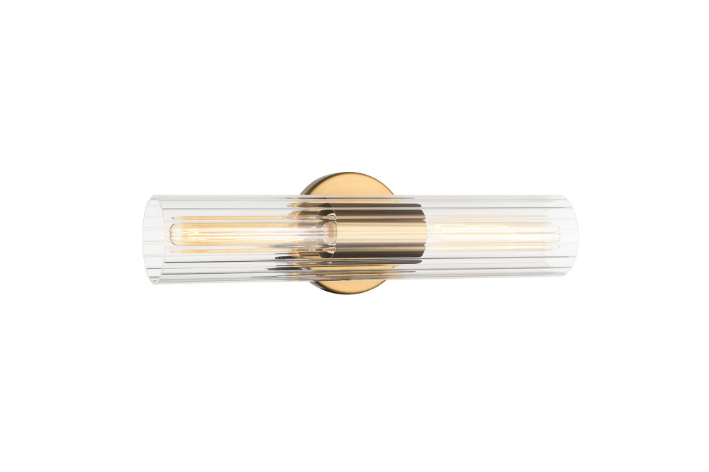 Fluted 2-LT Wall Light