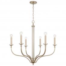 Capital Lighting 444861BS - 6 Light Chandelier