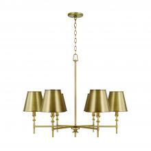 Capital Lighting 449761AD-707 - 6 Light Chandelier