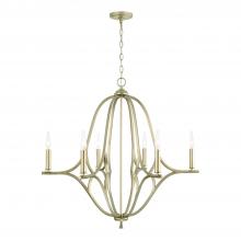 Capital Lighting 450061BS - 6 Light Chandelier