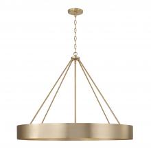 Capital Lighting 453061MA - 6-Light Modern Circular Metal Chandelier in Matte Brass