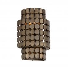 Capital Lighting 654121DR - Flush Mount Medallion Wall Sconce in Dark Brass