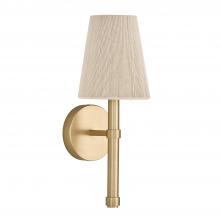 Capital Lighting 654511MA - 1-Light Wallchiere Sconce in Matte Brass with Tapered Bleached Natural Rope Shade