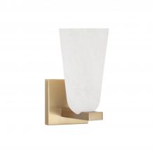 Capital Lighting 656911MA-556 - 1-Light Sconce in Matte Brass with Faux Alabaster Glass