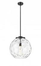 Innovations Lighting 516-1S-BK-G1215-10 - Athens Water Glass - 1 Light - 10 inch - Matte Black - Mini Pendant