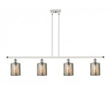  516-4I-WPC-G116-LED - Cobbleskill - 4 Light - 48 inch - White Polished Chrome - Cord hung - Island Light