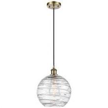 Innovations Lighting 516-1S-AC-G1213-10-LED - Athens Deco Swirl - 1 Light - 10 inch - Antique Copper - Mini Pendant