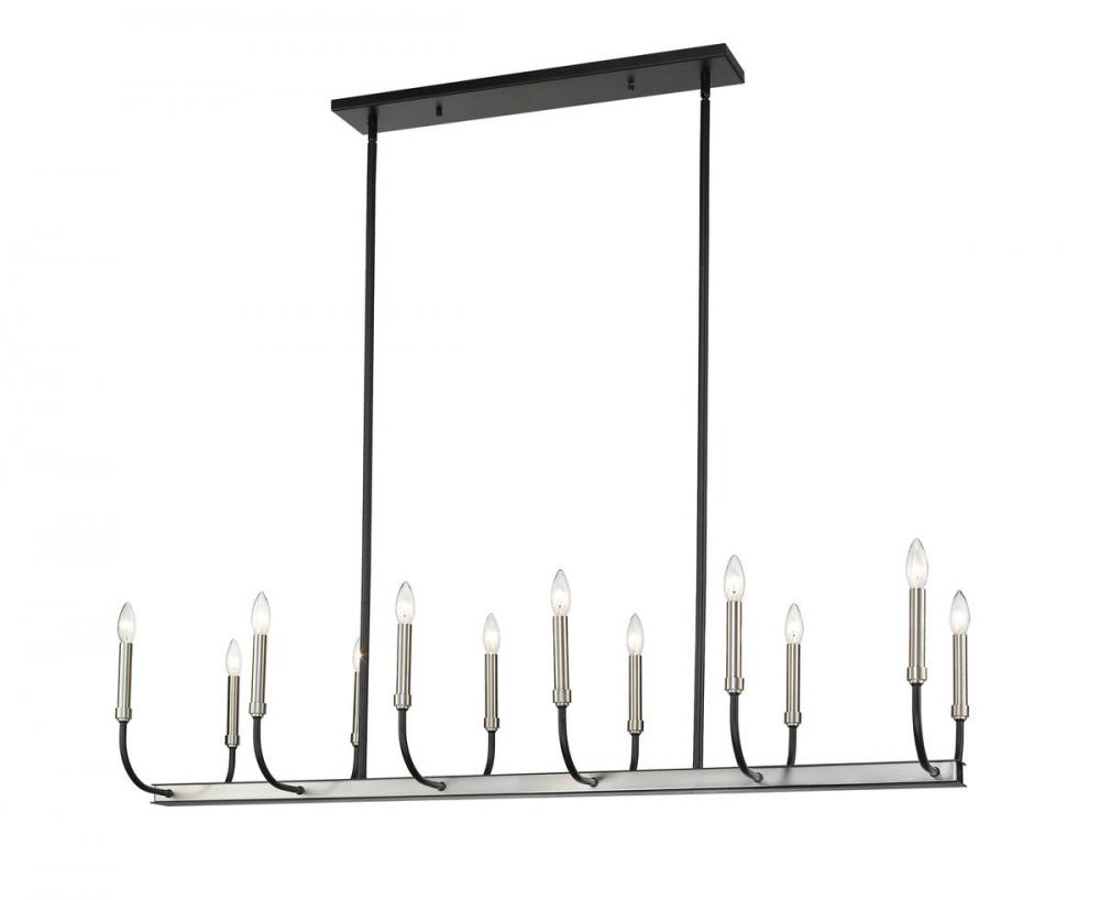 12 Light Linear Chandelier