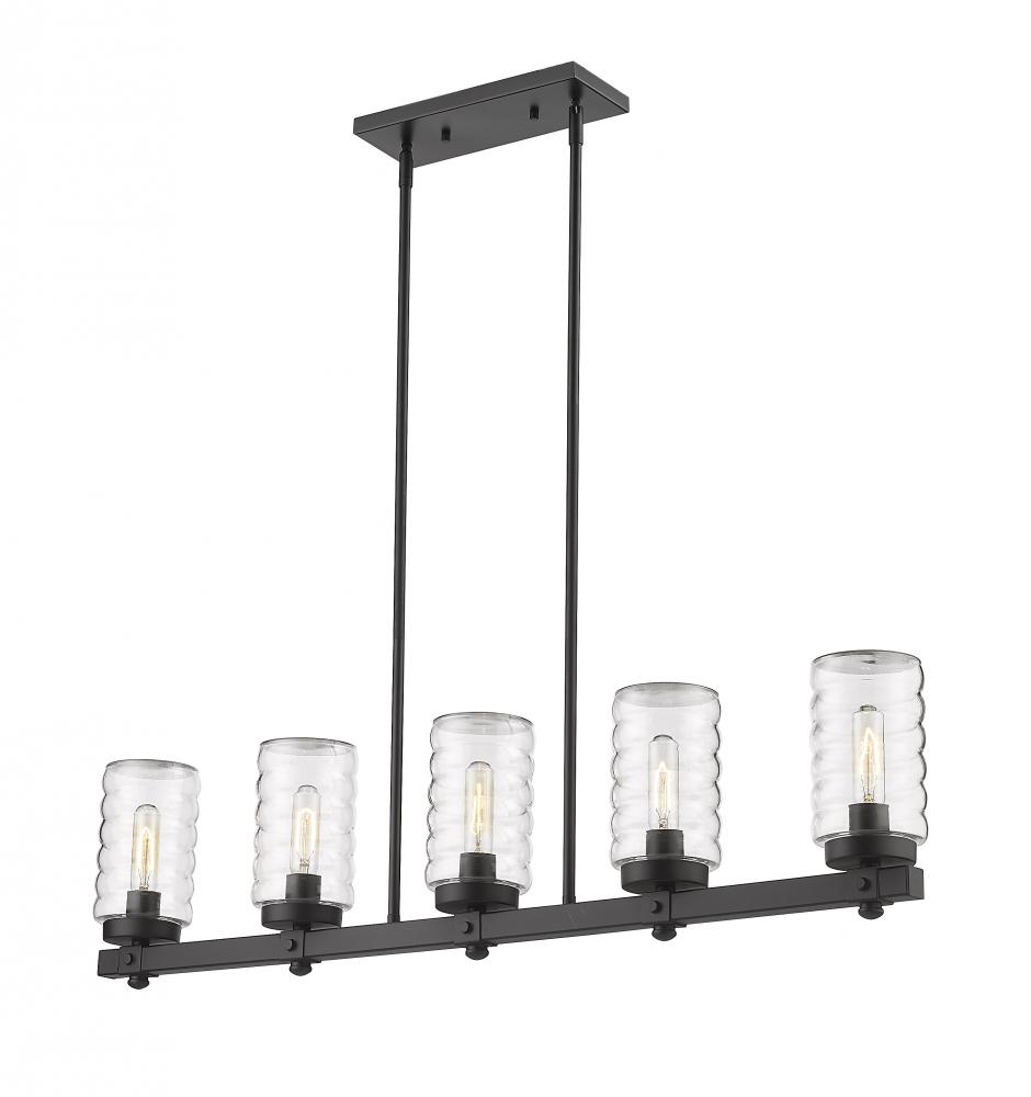 5 Light Outdoor Linear Chandelier