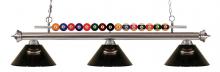 Z-Lite 170BN-ARS - 3 Light Billiard