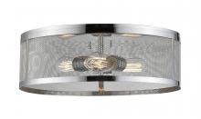 Z-Lite 331F18-CH - 3 Light Flush Mount