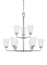 Generation Lighting Seagull 3115209-962 - Nine Light Chandelier