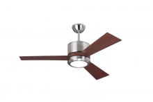 Generation Lighting Seagull 3VNR42BSD-V1 - Vision 42 LED - Brushed Steel w Teak Blades