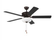 Generation Lighting Seagull 5LD52BZD - Linden 52'' traditional dimmable LED indoor bronze ceiling fan with light kit and reversible