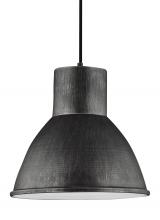 Generation Lighting Seagull 6517401-846 - Division Street contemporary 1-light indoor dimmable ceiling hanging single pendant light in stardus