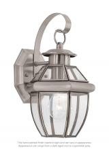 Generation Lighting Seagull 8037-965 - Lancaster traditional 1-light outdoor exterior small wall lantern sconce in antique brushed nickel s