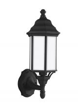 Generation Lighting Seagull 8538751-12 - Sevier traditional 1-light outdoor exterior small uplight outdoor wall lantern sconce in black finis