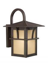 Generation Lighting Seagull 88881-51 - Medford Lakes transitional 1-light outdoor exterior medium wall lantern sconce in statuary bronze fi