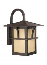 Generation Lighting Seagull 88882-51 - Medford Lakes transitional 1-light outdoor exterior large wall lantern sconce in statuary bronze fin