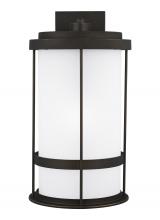 Generation Lighting Seagull 8890901D-71 - Wilburn modern 1-light outdoor exterior Dark Sky compliant extra large wall lantern sconce in antiqu