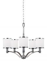 Generation Lighting Seagull F3084/5SN/CH - Medium Chandelier