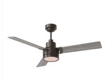 Generation Lighting Seagull 3JVR52AGPD - Jovie 52" Indoor/Outdoor Dimmable Integrated LED Aged Pewter Ceiling Fan with Light Kit Wall Con