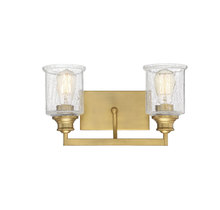  8-1972-2-322 - Hampton 2-Light Bathroom Vanity Light in Warm Brass