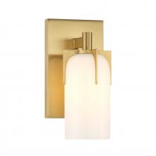  9-4128-1-322 - Caldwell 1-Light Wall Sconce in Warm Brass