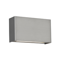 WAC Lighting WS-25612-SN-EM - BLOK 12IN SCONCE 3000K W/ EMRGNCY BTTRY