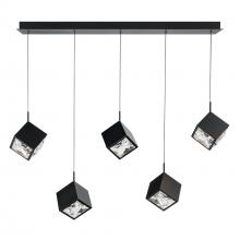 WAC Lighting PD-29305L-BK - Ice Cube Chandelier Light